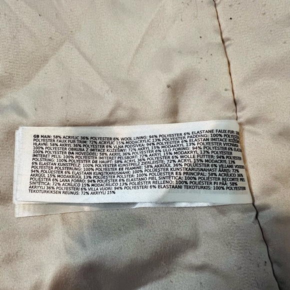 Ever New Melbourne Cream Wool-Blend Faux-Fur-Hood Fran Winter Coat. Size 6. - Picture 12 of 15